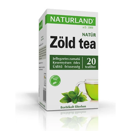 Naturland Zöld tea citrom ízesítéssel filteres 20x1,5 g
