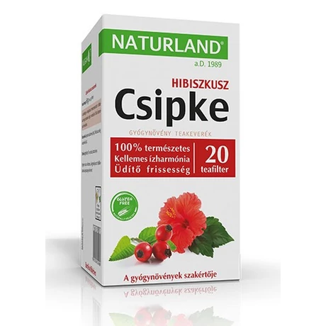 Naturland Csipke-Hibiszkusz teakeverék filteres 20x3 g