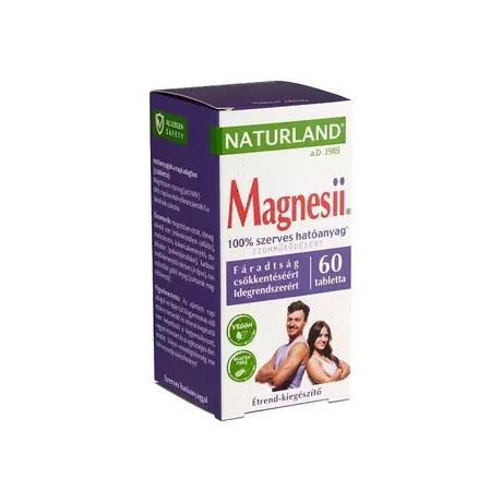 Naturland Magnesii étrend-kiegészítő tabletta 60x