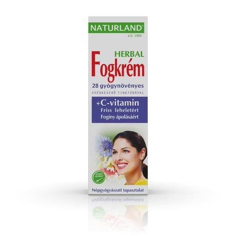 Naturland Herbal 28 gyógynövényes fogkrém + C-vitamin 100 ml
