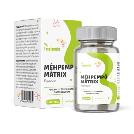 Netamin Méhpempő Mátrix kapszula + propolisz és fermentált ginzeng 60x