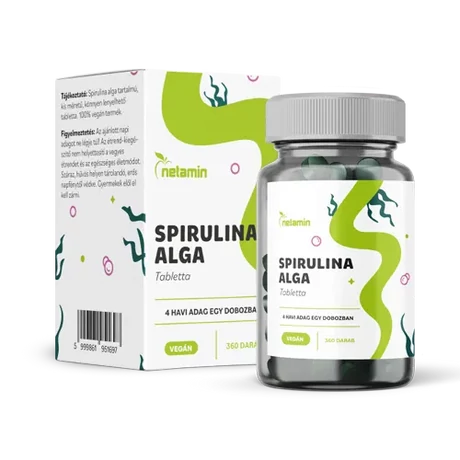 Netamin Spirulina Alga tabletta 360x