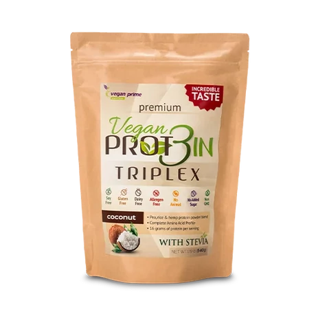 Vegan Prot3in Triplex fehérjepor 540g (kókusz)