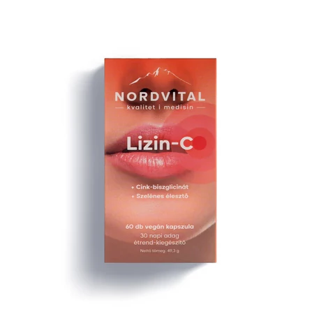 Nordvital Lizin-C 60 db vegán kapszula