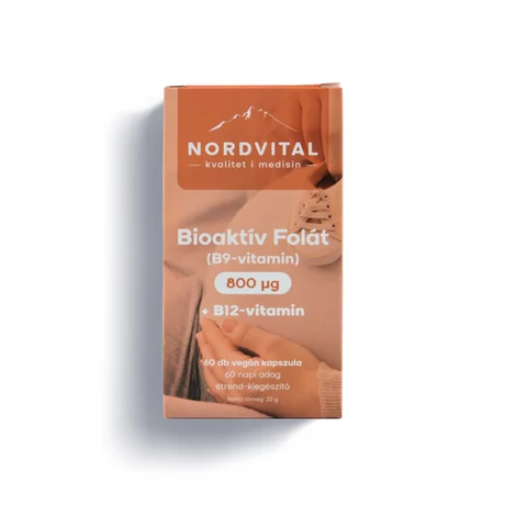 Nordvital B9(folát)-vitamin 800 mcg 60 db kapszula