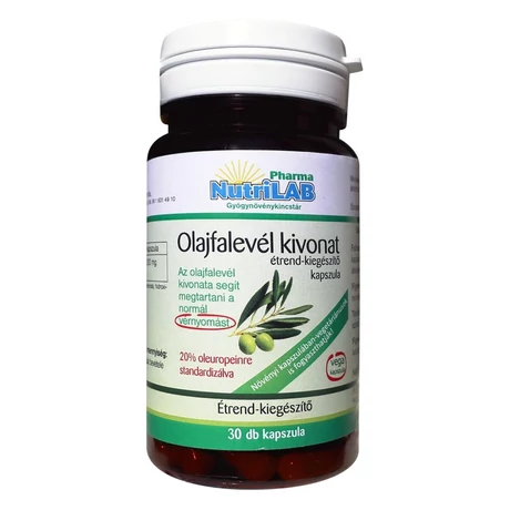 NutriLAB Olajfalevél kivonat kapszula 30X