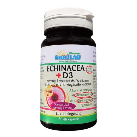 NutriLAB Echinacea + D3 kapszula 30X