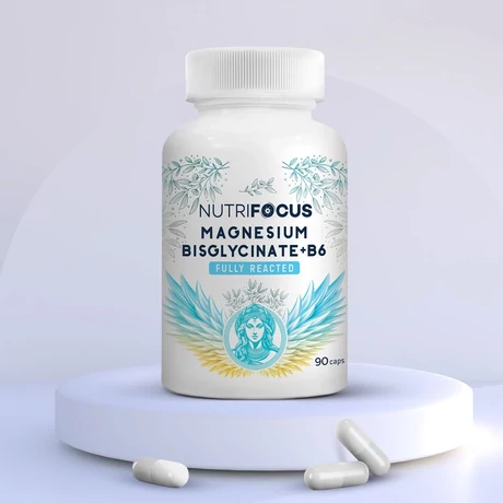 Nutrifocus Magnesium Bisglycinate+B6 vitamin kapszula 90 db