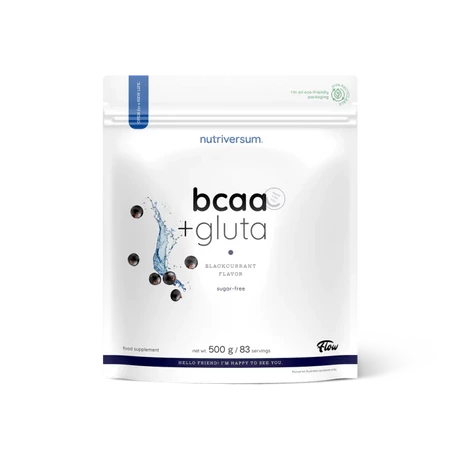 Nutriversum BCAA+GLUTA 500g fekete ribizli