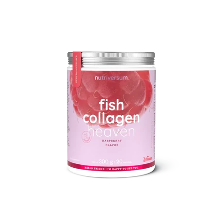 Nutriversum Fish Collagen Heaven kollagén por 300g málna