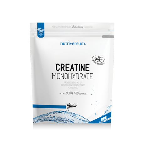 Nutriversum Basic Creatine Monohydrate 300g ízesítetlen