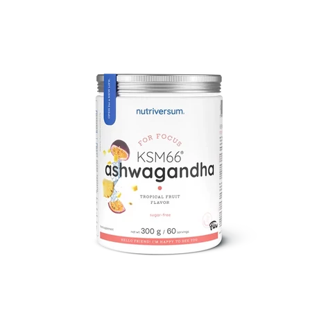 Nutriversum KSM66 Ashwagandha For Focus trópusi gyümölcs 300g