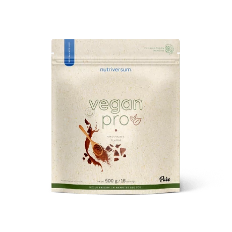 Nutriversum Pure Vegan Pro vegán fehérjepor 500g csokoládé