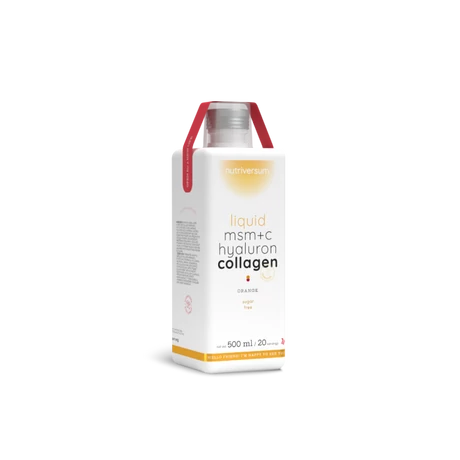 Nutriversum WSHAPE Collagene+Hyaluron+MSM Liquid 500ml narancs