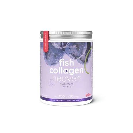 Nutriversum Fish Collagen Heaven kollagén por 300g kékszőlő