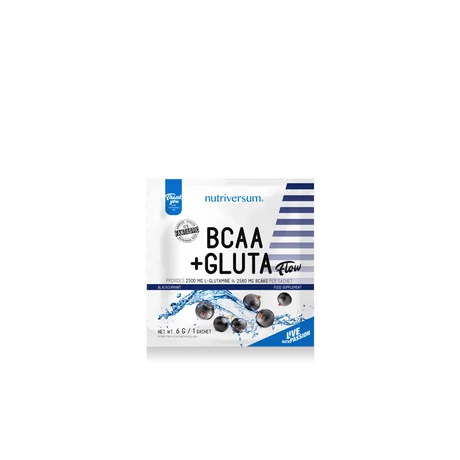 Nutriversum Flow BCAA+Glutamine 6g feketeribizli