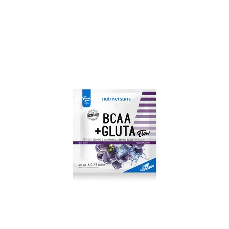 Nutriversum Flow BCAA+Glutamine 6g kékszőlő