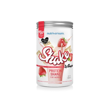 Nutriversum WSHAPE Shake 500g fehércsokoládé-eper