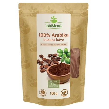 BioMenü BIO 100% Arabika instant kávé 100 g