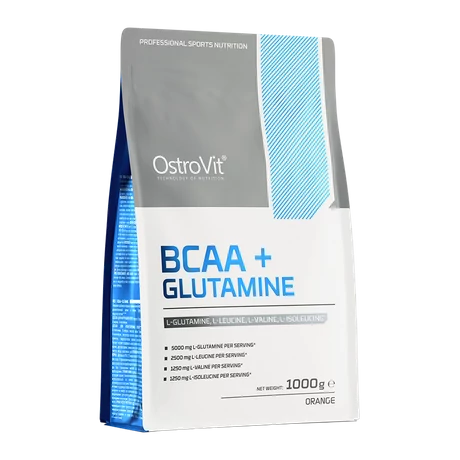OstroVit BCAA + Glutamine 1000 g narancs