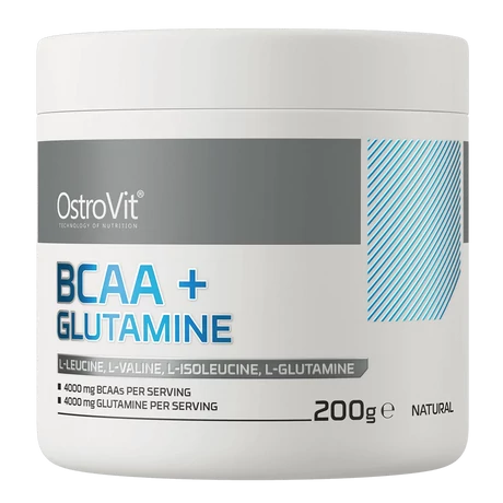 OstroVit BCAA + Glutamine 200 g ízesítetlen