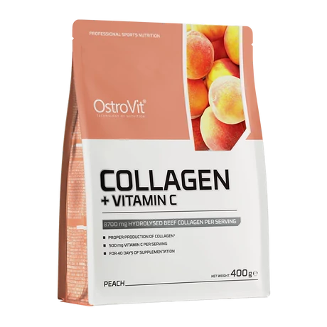 OstroVit Collagen + Vitamin C 400 g őszibarack
