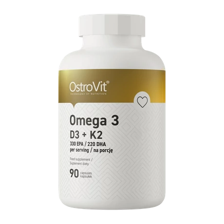 OstroVit Omega 3 D3+K2 90 kapsz