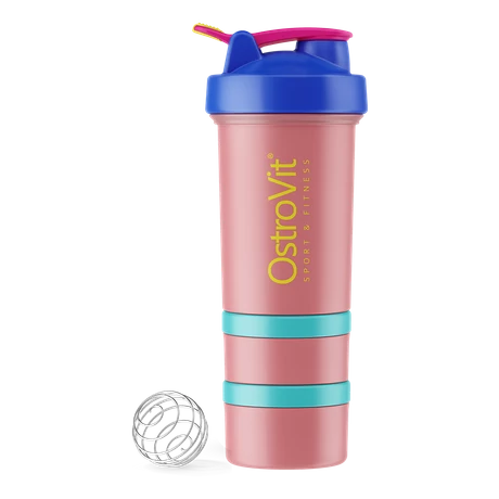 OstroVit Shaker Premium 450ml Miami Vibes Edition (blue-pink)