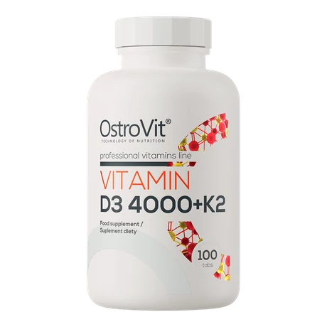 OstroVit Vitamin D3 4000 IU + K2 100 tab.