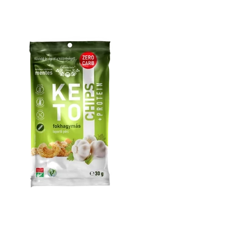 Pannónia KETO chips fokhagymás 30g