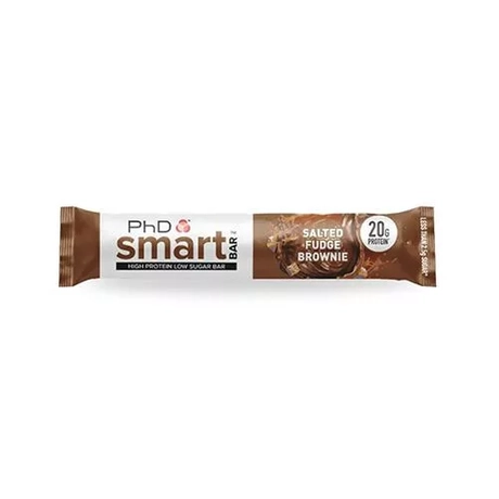 PhD Nutrition, SMART Bar 64g salted fudge brownie