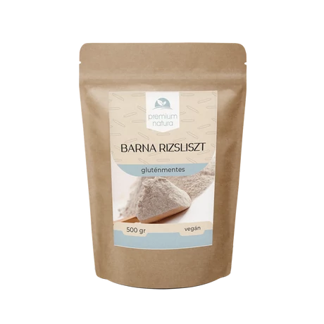 Premium natura Barna rizsliszt gluténmentes 500g