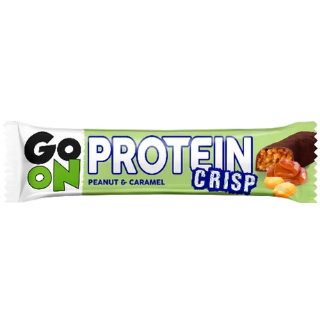 GO ON Crisp mogyorós karamellás ízű protein szelet 50 g