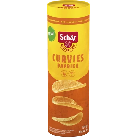 Schär Curvies chips paprikás 170 g