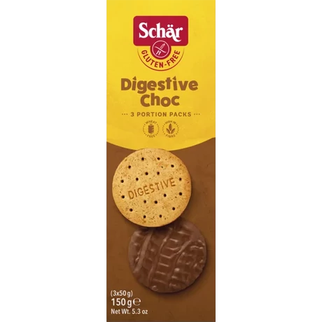 Schär Digestive Choc csokis keksz 150g