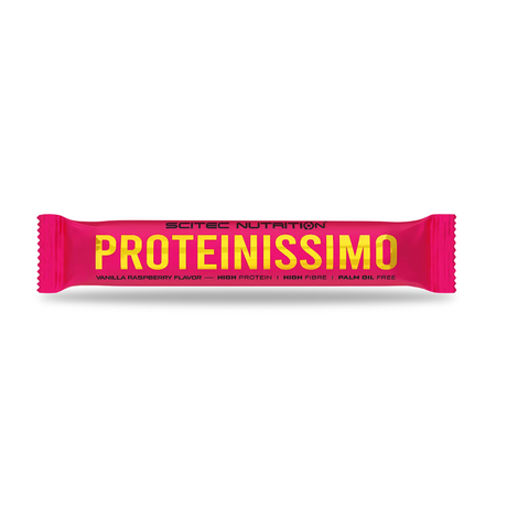Scitec Proteinissimo 50g vaníliás-málna szelet