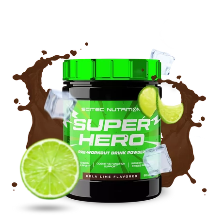 Scitec Superhero Pre-Workout 285g kóla-lime