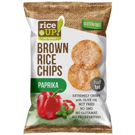 Rice Up Barna Rizs Chips Paprikás 60 g