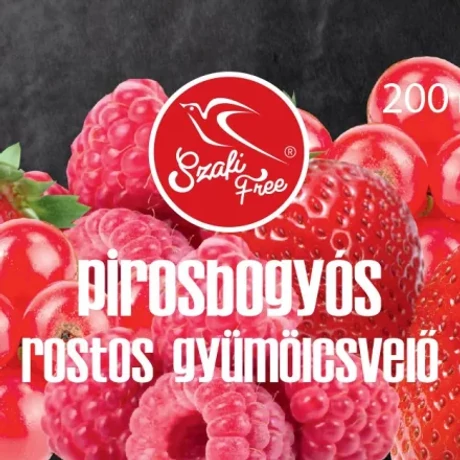 Szafi Free pirosbogyós rostos gyümölcsvelő 200ml