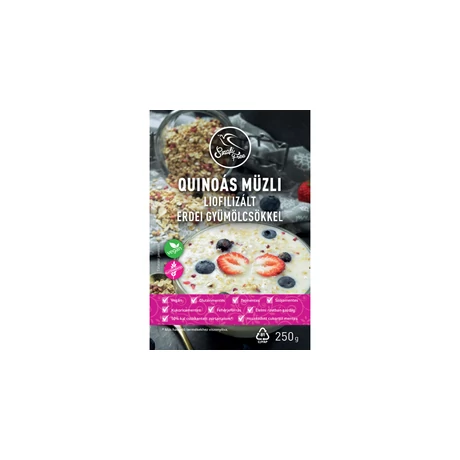 Szafi Free quinoás müzli liofilizált erdei gyümölcsökkel 250g (Sz)