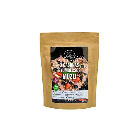 Szafi Free 3 gabonás gyümölcsös müzli 300g