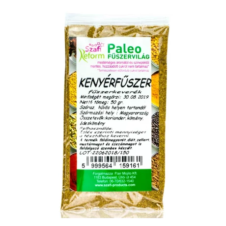 Szafi Reform kenyérfűszer fűszerkeverék 50g