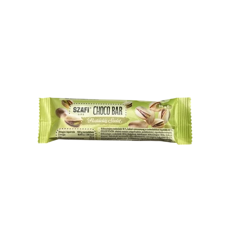 Szafi Life Choco bar Pisztáciás szelet 30g (gluténmentes)
