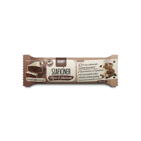 Szafi Reform Szaficíner – Kávé & Fehércsoki szelet 25g (gluténmentes)