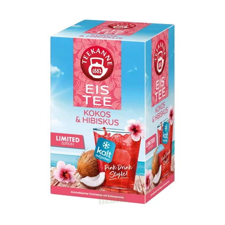 KOKOS-HIBISKUS, Kókusz-hibiszkusz ice tea 45 g