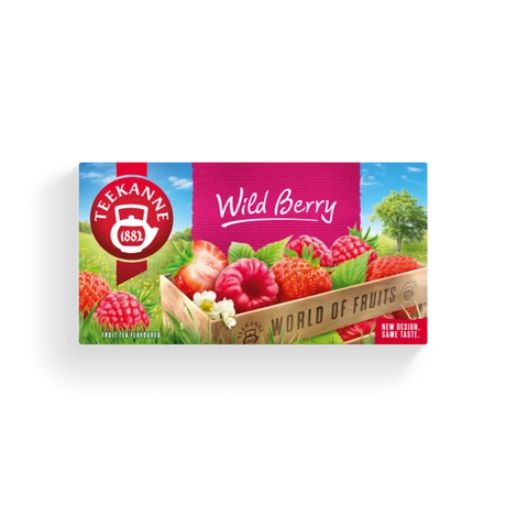 WOF Wild Berry eper és málna ízű gyümölcstea 40 g