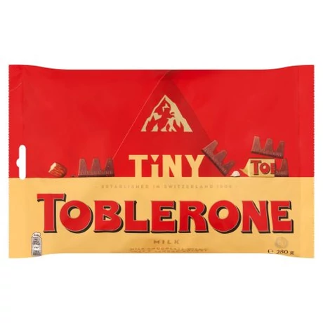 Toblerone svájci TEJcsokoládé zacskós 280 g