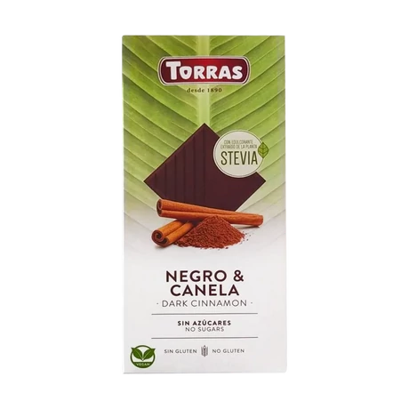 Torras Stevia Fahéjas étcs hozáadott cukor nélkül, édesítőszerrel 125 g