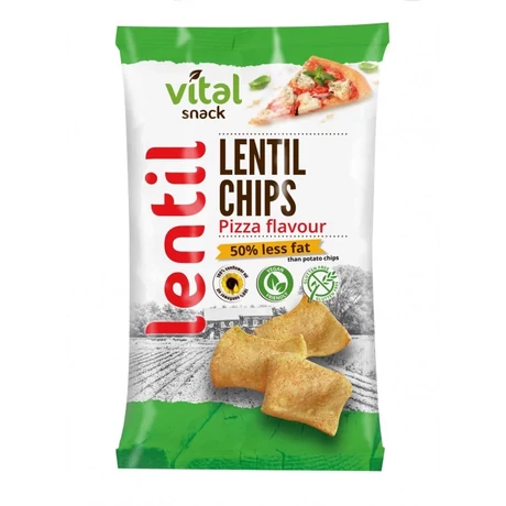 Lencse chips pizza ízű 65 g