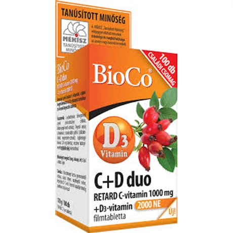 BioCo C+D duo Retard C1000mg D3 2000IU 100db 